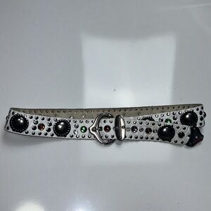 Sand Castle NY Embellished Leather‎ Rodeo belt
